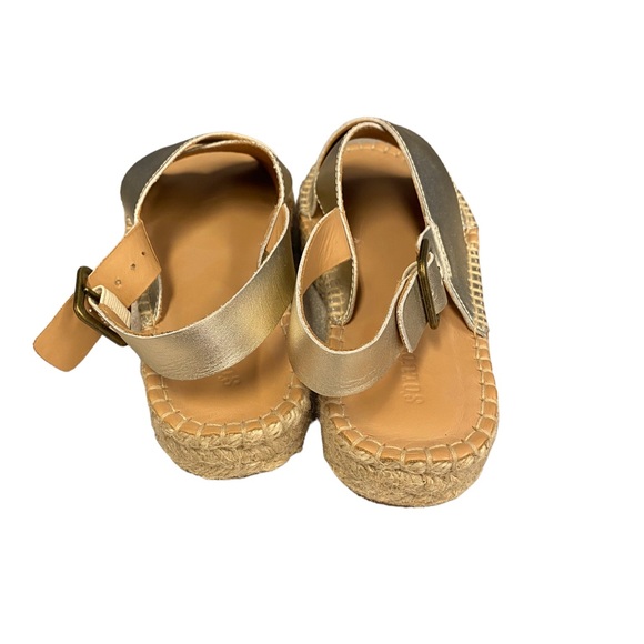 NWOT Soludos Eloise Platinum Espadrille Sandal 6 - Picture 7 of 7